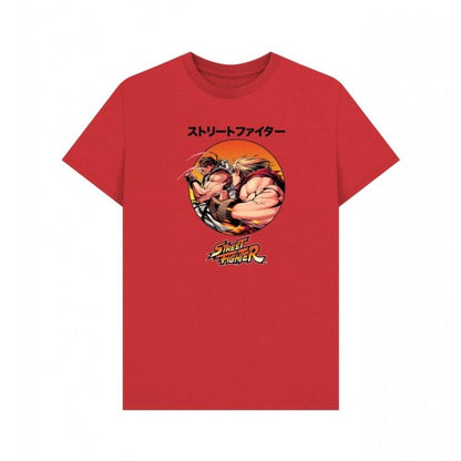 Front - Street Fighter 2 Unisex Adult Battle T-Shirt