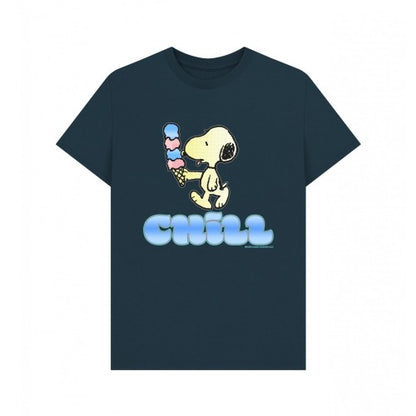 Front - Peanuts Unisex Adult Snoopy Ice Cream Summer T-Shirt