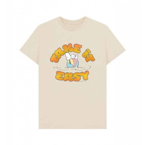 Front - Peanuts Unisex Adult Take It Easy Snoopy Ball Beach T-Shirt