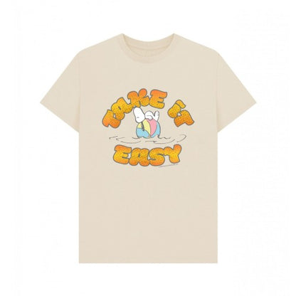 Front - Peanuts Unisex Adult Take It Easy Snoopy Ball Beach T-Shirt