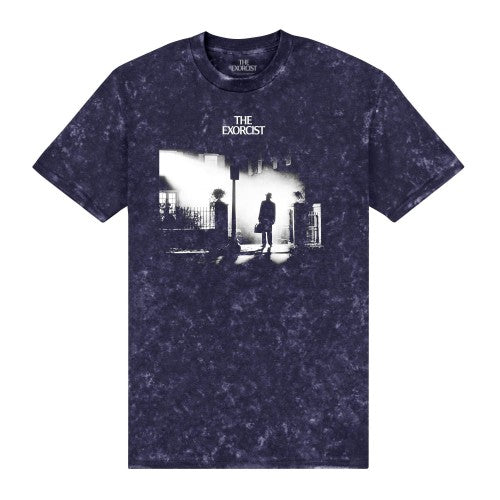 Front - The Exorcist Unisex Adult Acid Wash T-Shirt