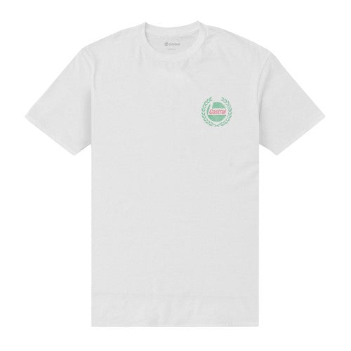 Front - Castrol Unisex Adult Wreath T-Shirt