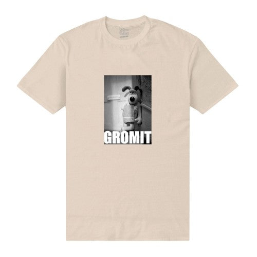 Front - Wallace and Gromit Unisex Adult Photograph T-Shirt