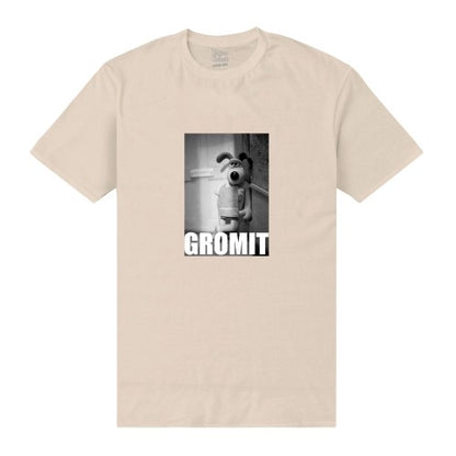 Front - Wallace and Gromit Unisex Adult Photograph T-Shirt