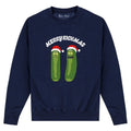 Front - Rick And Morty Unisex Adult Pickle Rick Christmas Sweatshirt