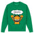 Front - Garfield Unisex Adult Smiling Cat Sweatshirt