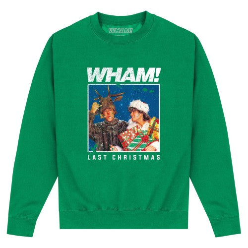 Front - Wham Unisex Adult Last Christmas Sweatshirt