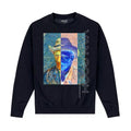 Front - Apoh Unisex Adult Grey Felt Hat Vincent Van Gogh Sweatshirt