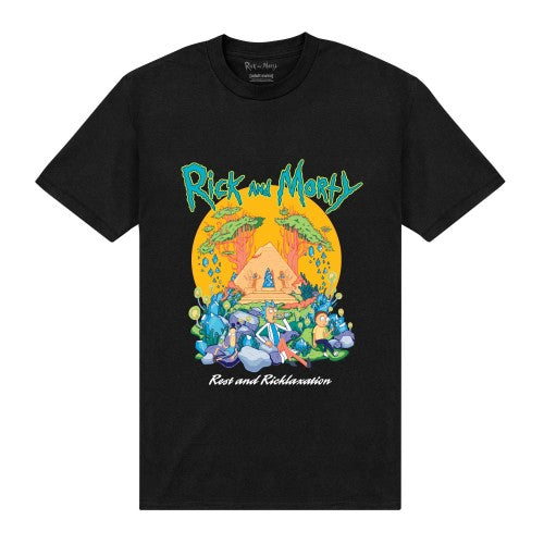Front - Rick And Morty Unisex Adult Pyramid T-Shirt