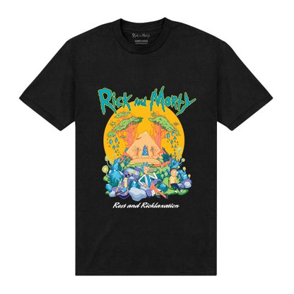 Front - Rick And Morty Unisex Adult Pyramid T-Shirt