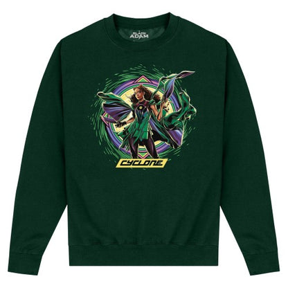 Front - Black Adam Unisex Adult Cyclone Sweatshirt