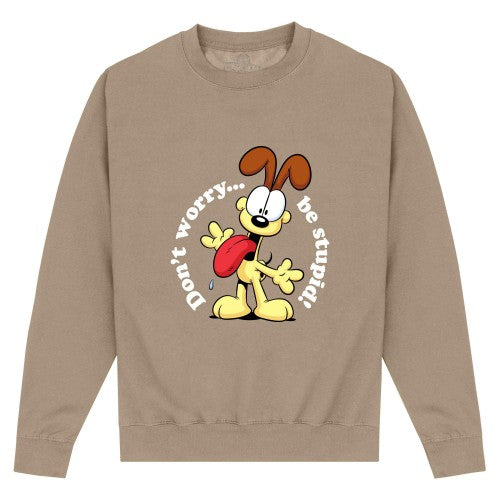 Front - Garfield Unisex Adult Don´t Worry Sweatshirt