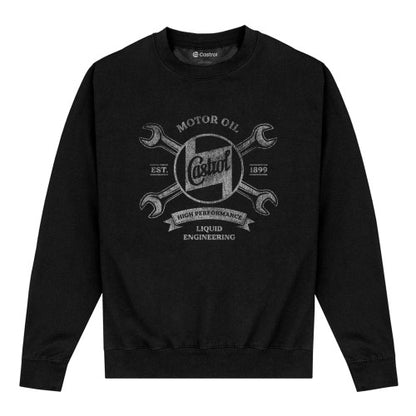Front - Castrol Unisex Adult Est 1899 Sweatshirt