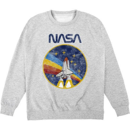 Front - NASA Unisex Adult Rocket Sweatshirt