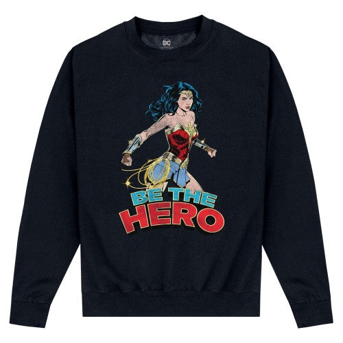 Front - Wonder Woman Unisex Adult Be The Hero Sweatshirt