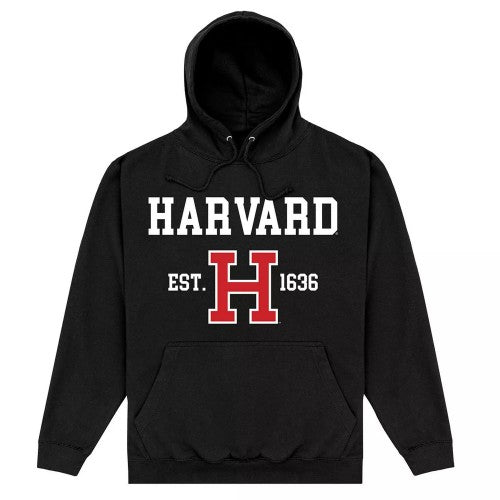 Front - Harvard University Unisex Adult Est 1636 Hoodie