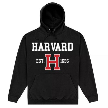 Front - Harvard University Unisex Adult Est 1636 Hoodie