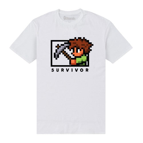 Front - Terraria Unisex Adult Survivor T-Shirt