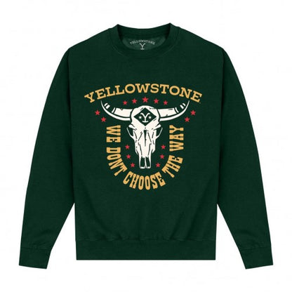 Front - Yellowstone Unisex Adult We Don´t Choose The Way Sweatshirt