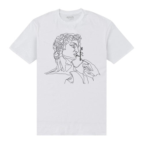 Front - Apoh Unisex Adult Michelangelo Lines T-Shirt