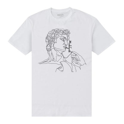 Front - Apoh Unisex Adult Michelangelo Lines T-Shirt