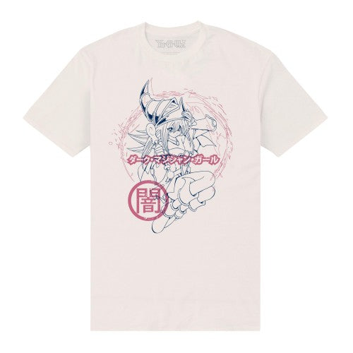 Front - Yu-Gi-Oh! Unisex Adult Dark Magician Girl Outline T-Shirt