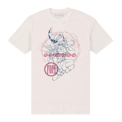 Front - Yu-Gi-Oh! Unisex Adult Dark Magician Girl Outline T-Shirt