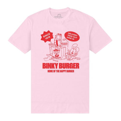 Front - Garfield Unisex Adult 45 Binky Burger T-Shirt
