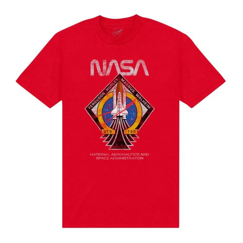 Front - NASA Unisex Adult STS135 T-Shirt