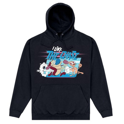 Front - Ren & Stimpy Unisex Adult The Chase Hoodie