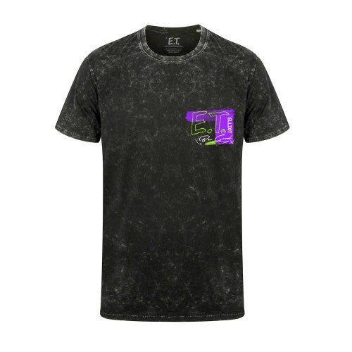 Front - E.T. the Extra-Terrestrial Unisex Adult Acid Wash T-Shirt