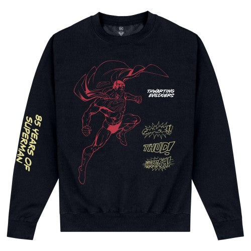 Front - Superman Unisex Adult Exclamation Sweatshirt