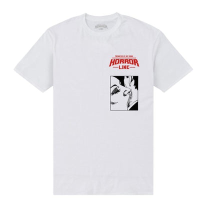 Front - Horror Line Unisex Adult Dracula Bites T-Shirt