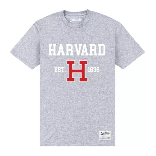 Front - Harvard University Unisex Adult Est 1636 T-Shirt