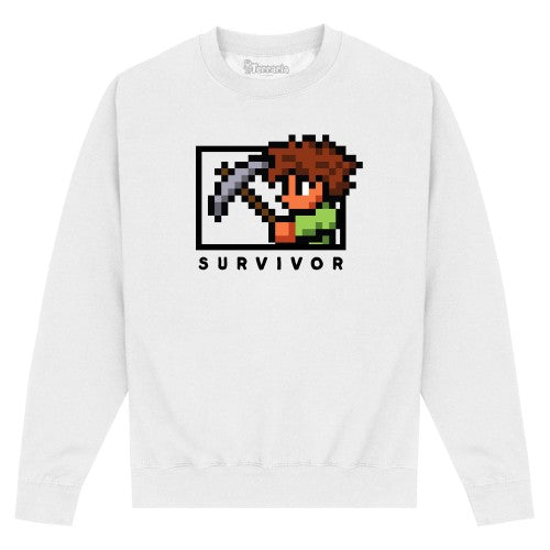 Front - Terraria Unisex Adult Survivor Sweatshirt