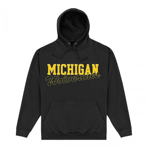 Front - Michigan Wolverines Unisex Adult Logo Hoodie