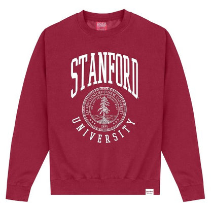 Front - Stanford University Unisex Adult Crest Sweatshirt