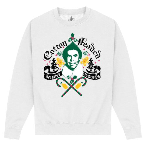 Front - Elf Unisex Adult Ye Olde Ninny Muggins Sweatshirt