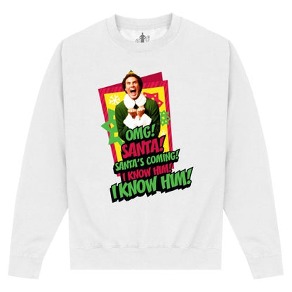 Front - Elf Unisex Adult I Know Him Sweatshirt