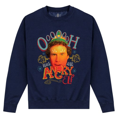 Front - Elf Unisex Adult Angry Sweatshirt