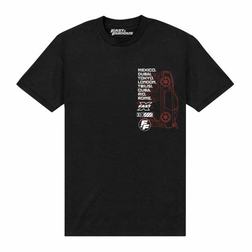 Front - Fast X Unisex Adult Cities T-Shirt