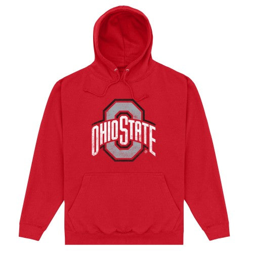 Front - Ohio State University Unisex Adult Logo Hoodie