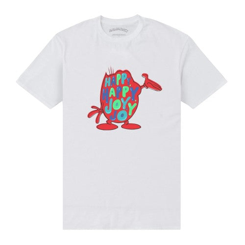 Front - Ren & Stimpy Unisex Adult Happy T-Shirt