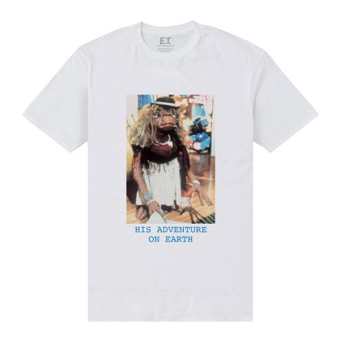 Front - E.T Unisex Adult His Adventure On Earth T-Shirt