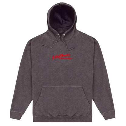 Front - A Nightmare On Elm Street Unisex Adult Poster Acid Wash Hoodie