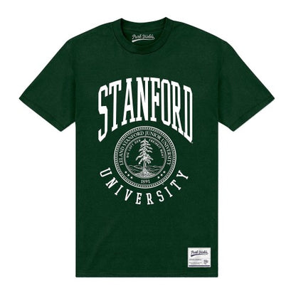 Front - Stanford University Unisex Adult Crest T-Shirt