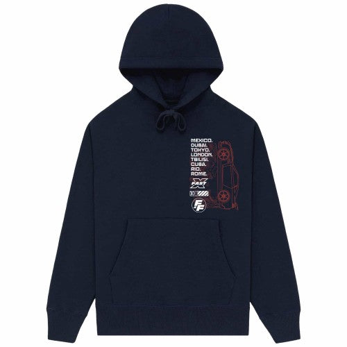 Front - Fast X Unisex Adult Cities Hoodie