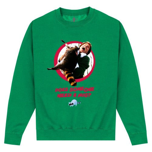 Front - Elf Unisex Adult Need A Hug Christmas Sweatshirt