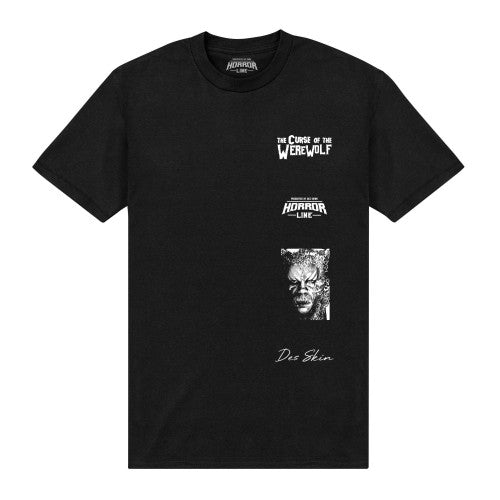 Front - Horror Line Unisex Adult Curse Of The Werewolf Multi Graphic T-Shirt