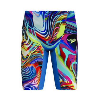 Front - Speedo Mens Fastskin LZR Pure Valor 2.0 Psychedelic Jammer Shorts